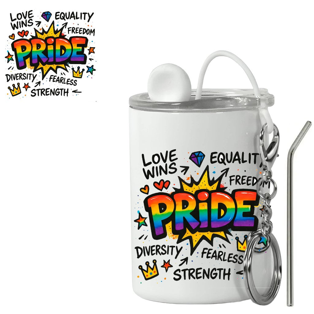 Gay Pride Graffiti Style Mini Tumbler