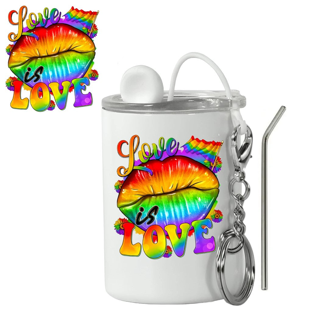 Gay Pride Lips Mini Tumbler